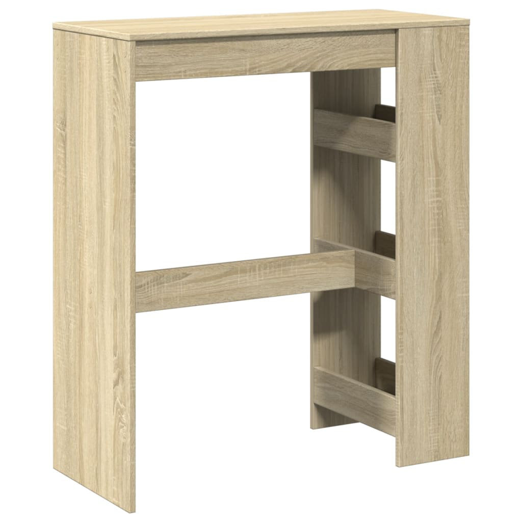 DEvidaxl Vidaxl bar table with shelf made of wood Sonoma oak